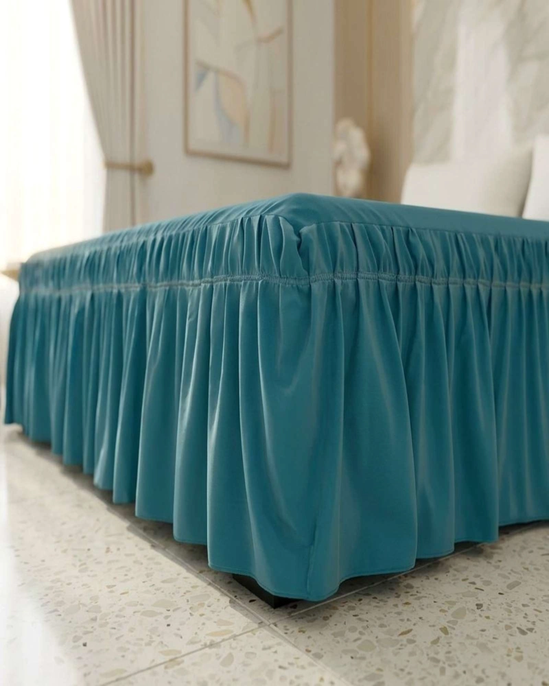 CUBRE BASE DE CAMA ELASTICO AJUSTABLE SUPER KING - 5