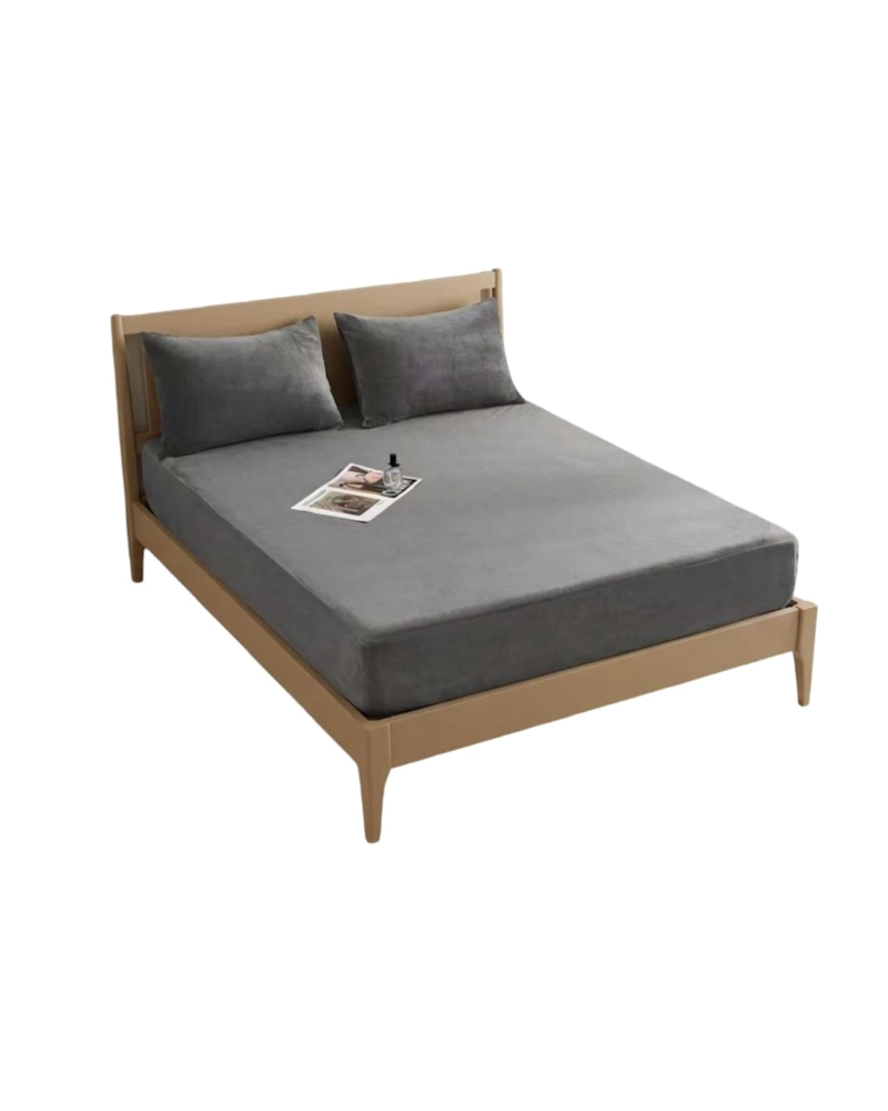 PROTECTOR DE COLCHON IMPERMEABLE SUPER KING COLOR GRIS - 3