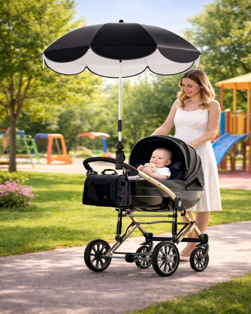 SOMBRILLA PARA COCHE DE BEBE  CON PROTECCION UNIVERSAL Y FLEXIBLE - 4