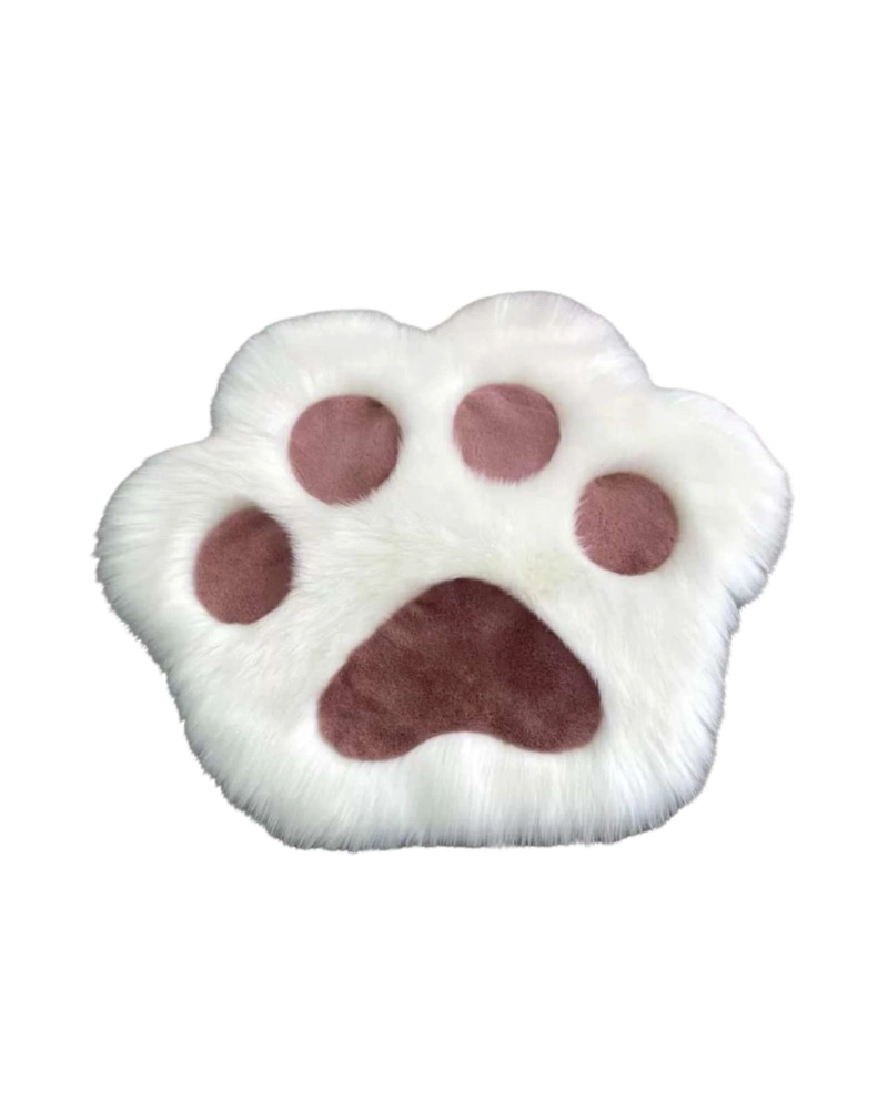 ALFOMBRA DECORATIVA FORMA PATA GATO SUAVE 70X80CM - 3