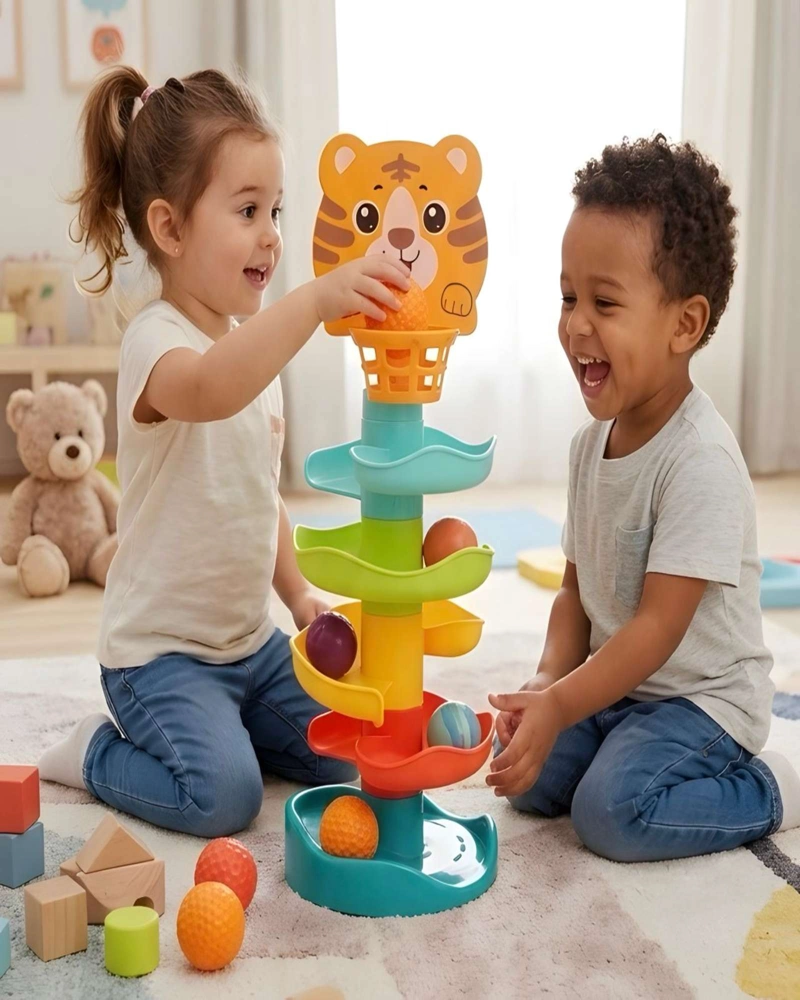 TORRE TOBOGAN DE PELOTAS PARA BEBE S JUGUETE DIDACTICO - 3