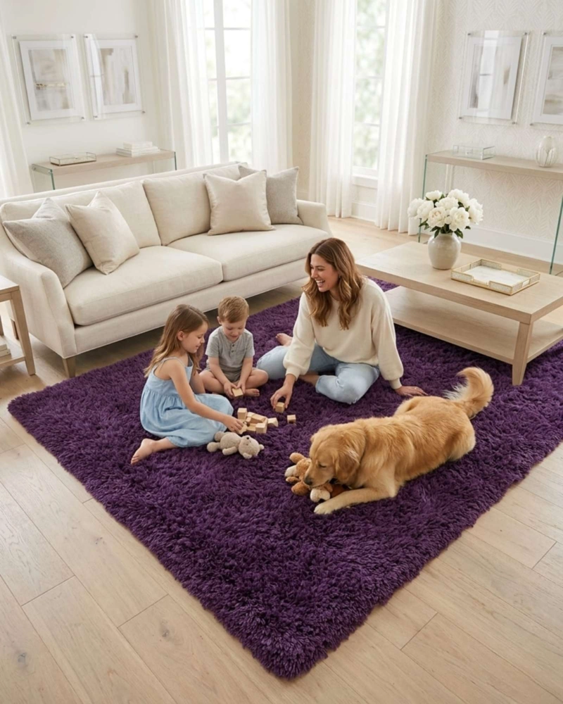 ALFOMBRA SHAGGY PELUDA EXTRA SUAVE VERANO / INVIERNO 180 X 200 CM - 2