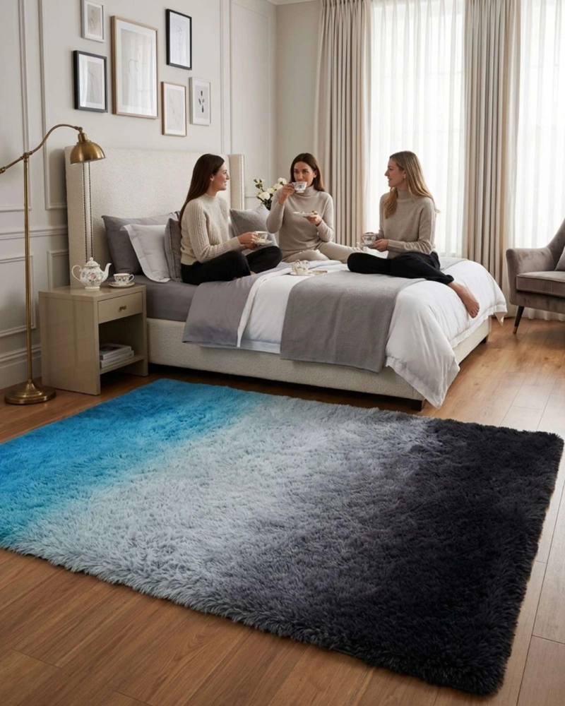 ALFOMBRA SHAGGY PELUDA EXTRA SUAVE VERANO / INVIERNO 180 X 200 CM - 2