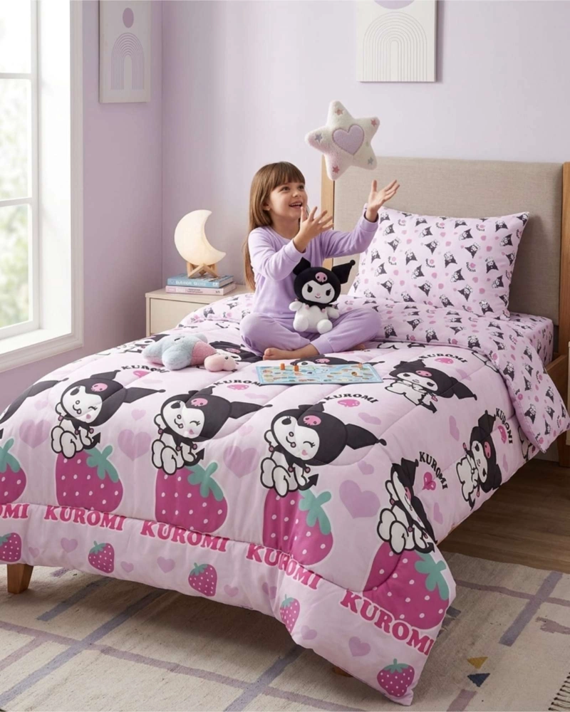 PLUMON OFICIAL KUROMI STRAWBERRY 1.5 PLAZAS - 7