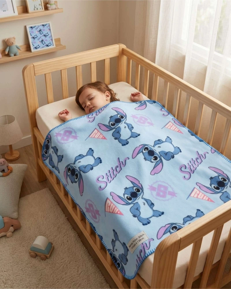 MANTA POLAR INFANTIL 115X130 CM SUAVE Y LIGERA STITCH - 2