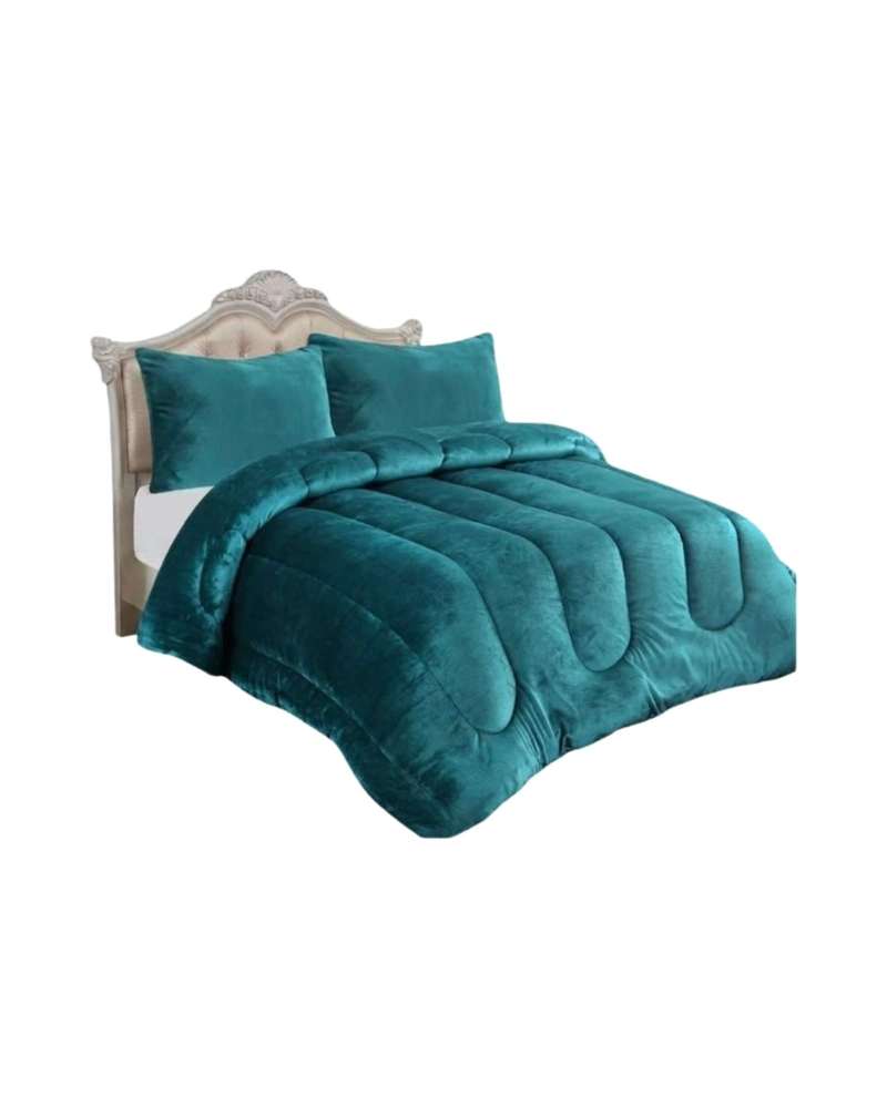 CUBRECAMA DE PLUSH CON CHIPORRO DISEÑO ONDAS 2 PLAZAS - 3