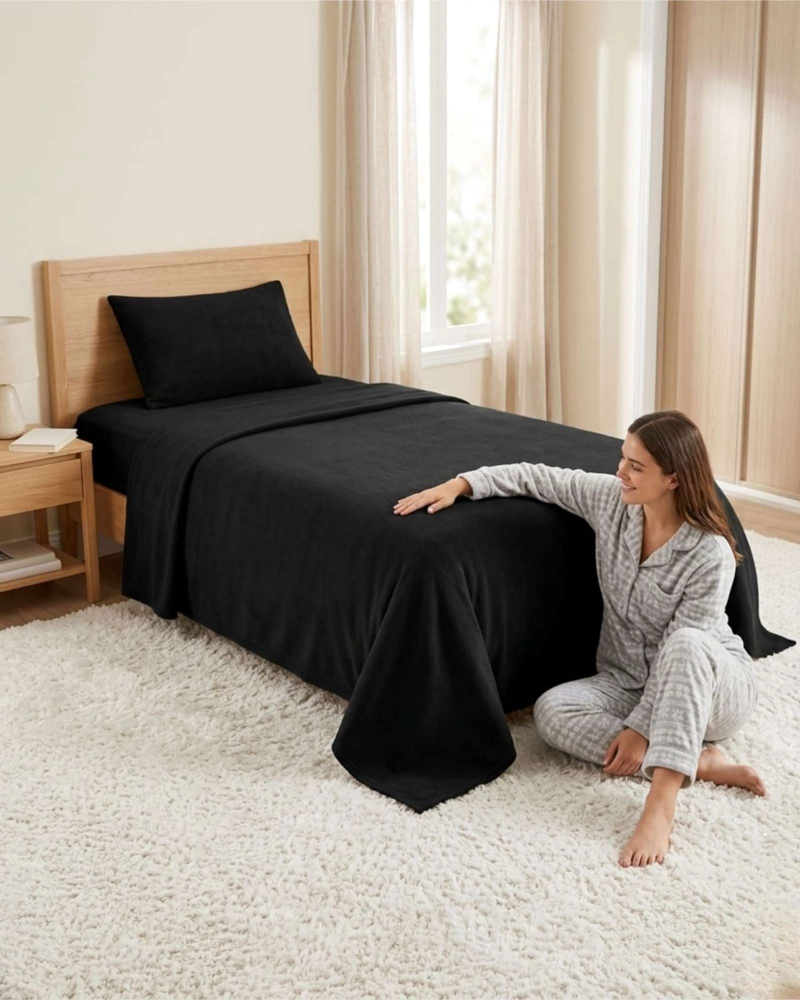 SABANAS TE RMICAS DE POLAR ESPONJOSA 1.5 PLAZAS TACTO SUAVE - 7