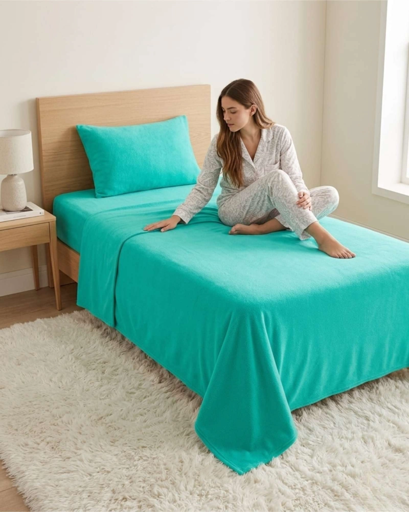 SABANAS TE RMICAS DE POLAR ESPONJOSA 1.5 PLAZAS TACTO SUAVE - 1