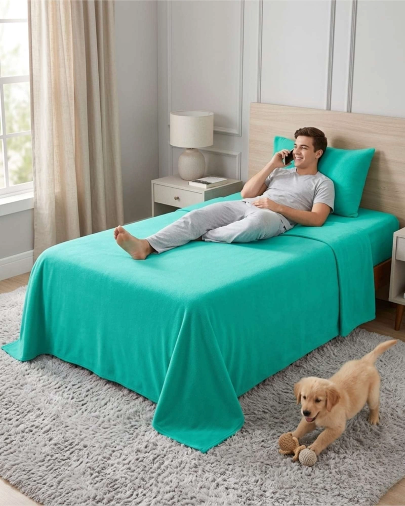SABANAS TE RMICAS DE POLAR ESPONJOSA 1.5 PLAZAS TACTO SUAVE - 6