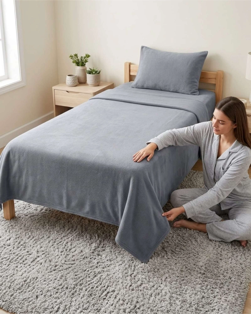 SABANAS TE RMICAS DE POLAR ESPONJOSA 1.5 PLAZAS TACTO SUAVE - 2