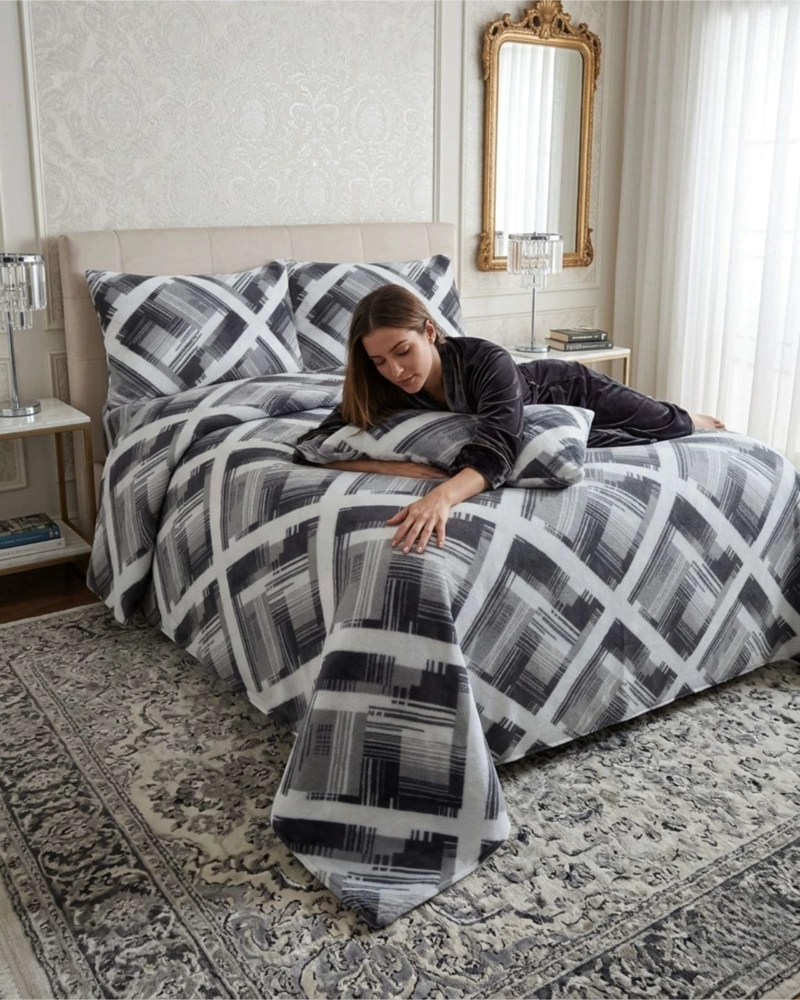 JUEGO DE SABANAS INVIERNO POLAR PREMIUM 2 PLAZAS MAXIMO ABRIGO - 5
