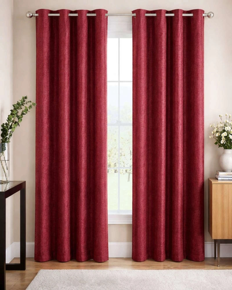 SET 2 CORTINAS BLACKOUT AISLANTES DE OJALES METALICOS - 1