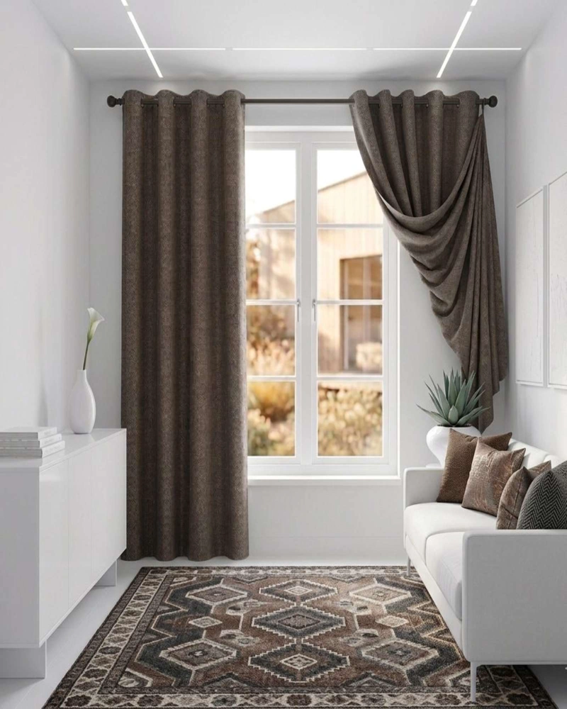 SET 2 CORTINAS BLACKOUT AISLANTES DE OJALES METALICOS - 3