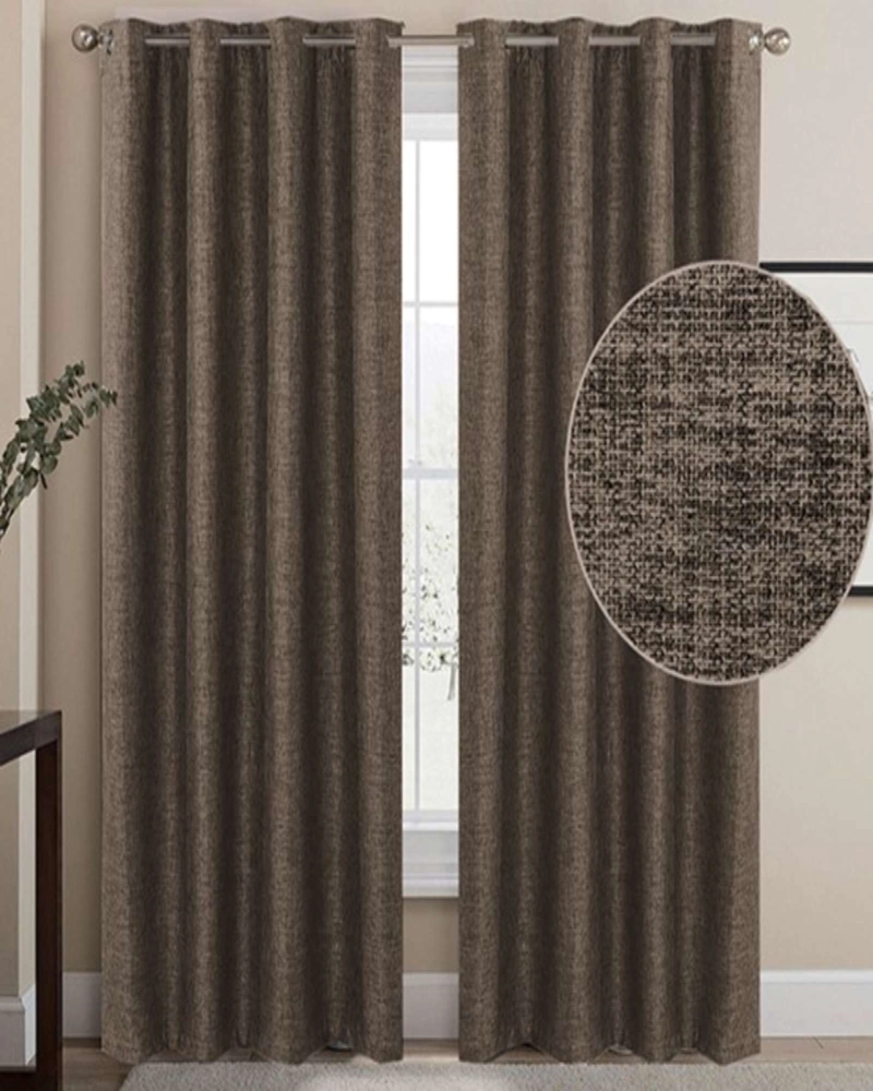 SET 2 CORTINAS BLACKOUT AISLANTES DE OJALES METALICOS - 4