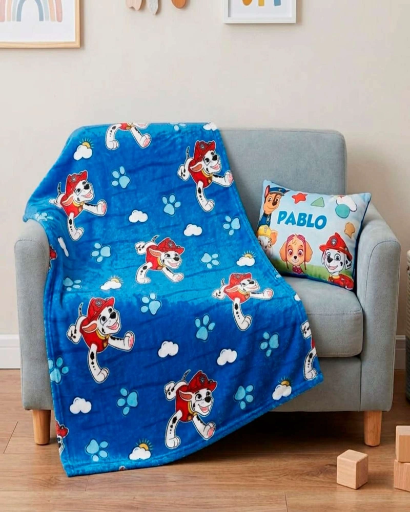 MANTA INFANTIL LIGERA PARA SIESTAS DE 127X152CM DE PAW PATROL - 1