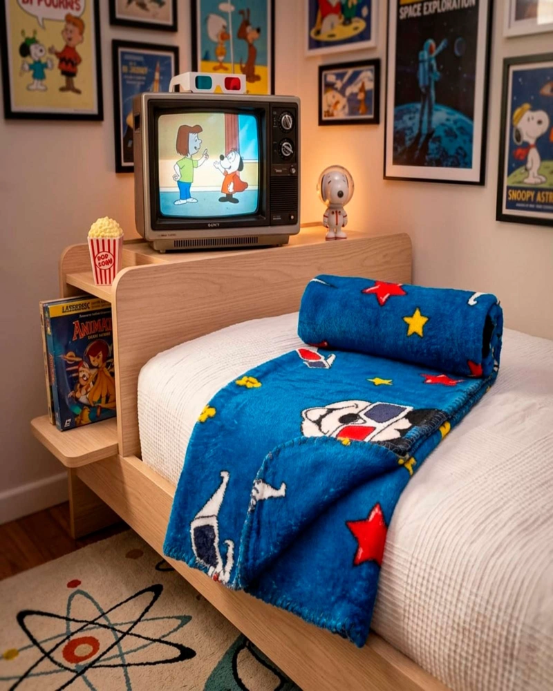 MANTA INFANTIL LIGERA PARA SIESTAS DE 127X152CM DE MICKEY - 1