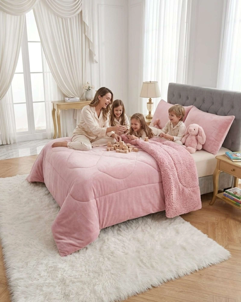 PLUMON CUBRECAMA KING PLUSH CON REVERSO CHIPORRO INVIERNO - 2