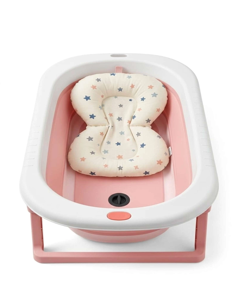 BAÑERA PLEGABLE PREMIUM TERMOMETRO DIGITAL + COJIN ERGONOMICO ANTIDESLIZANTE - 4