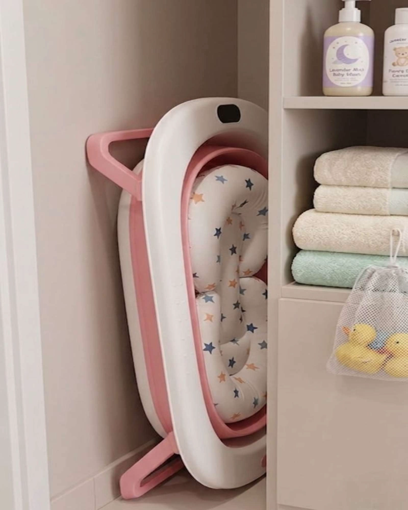 BAÑERA PLEGABLE PREMIUM TERMOMETRO DIGITAL + COJIN ERGONOMICO ANTIDESLIZANTE - 6