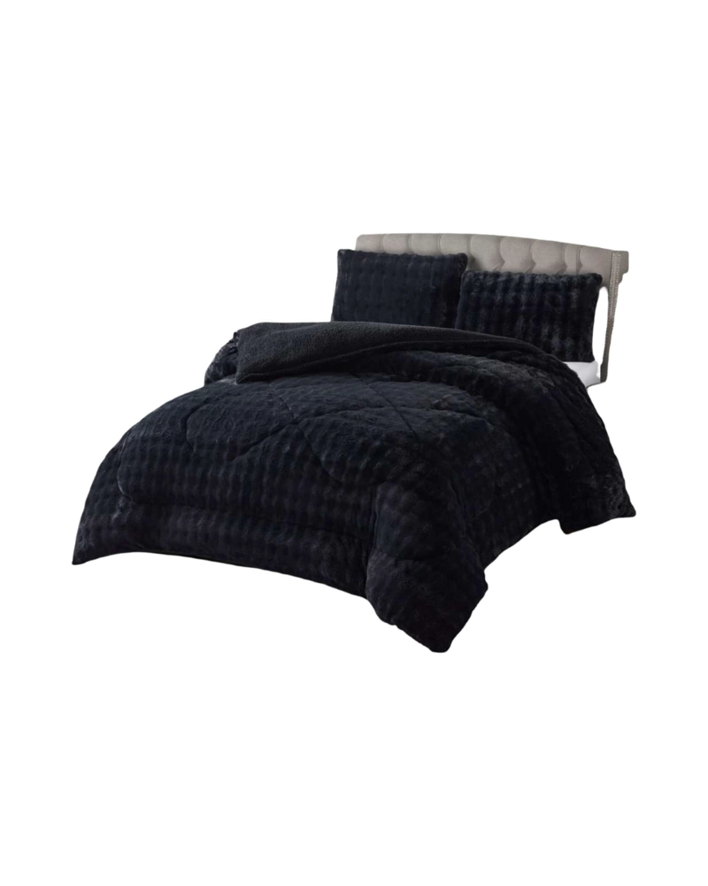 CUBRECAMAS CALIDO PARA INVIERNO DE PIEL SINTETICA KING - 6