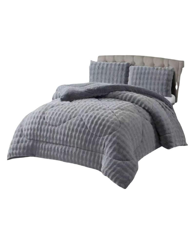 CUBRECAMAS CALIDO PARA INVIERNO DE PIEL SINTETICA 2 PLAZAS - 6