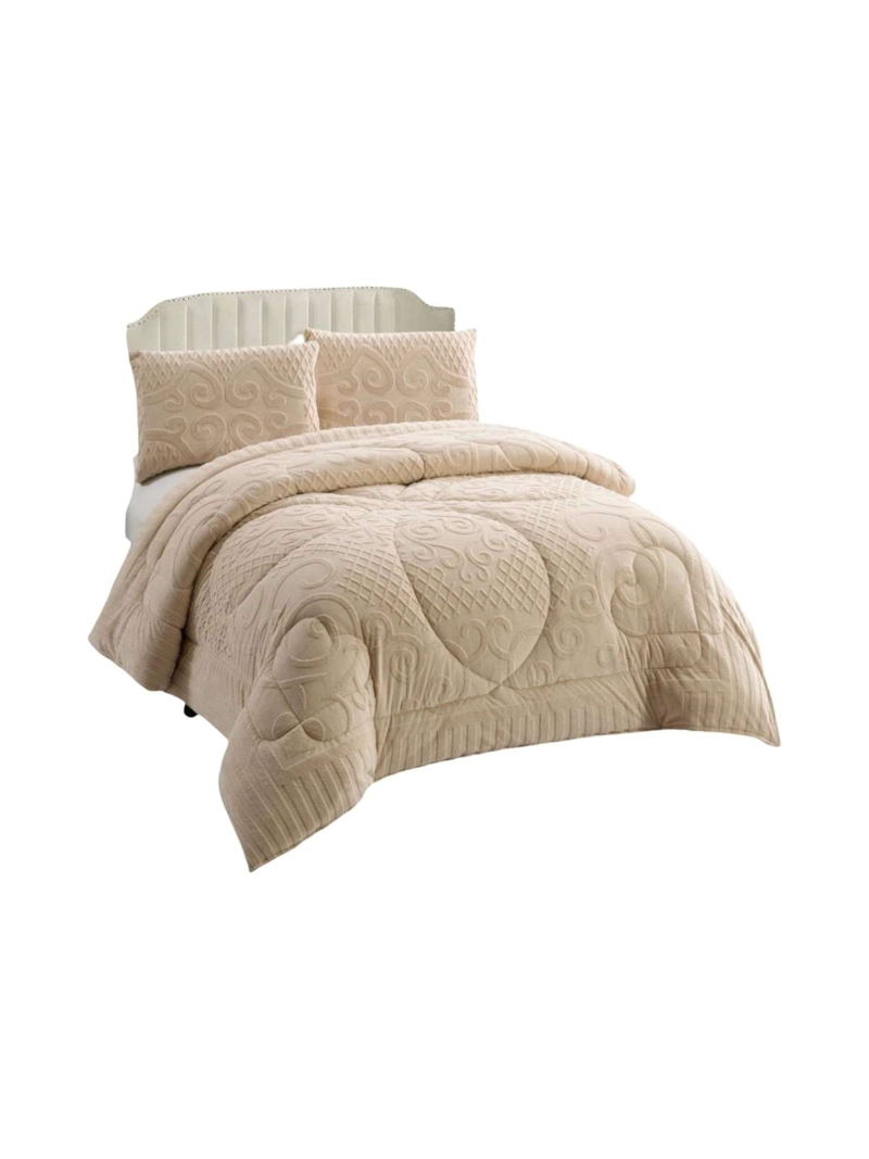 CUBRECAMA PLUMON JACQUARD PREMIUM 2 PLAZAS INVIERNO TE RMICO - 3