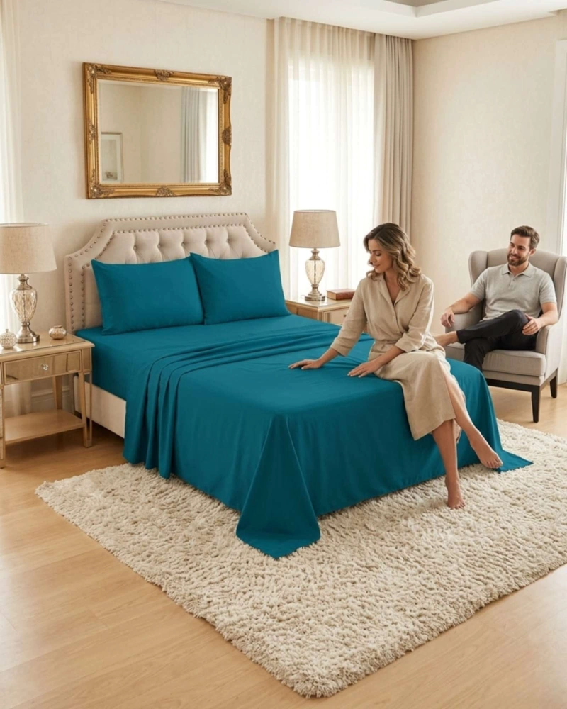 JUEGO DE SABANAS 2 PLAZAS FRESH IDEAL PARA VERANO - 1