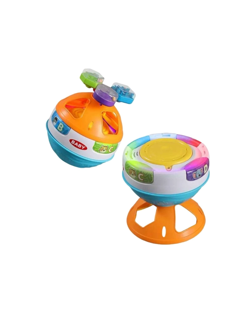 PELOTA DIDACTICA GIRATORIA CON SONIDOS Y LUCES - JUGUETE DE ESTIMULACION TEMPRANA - 7