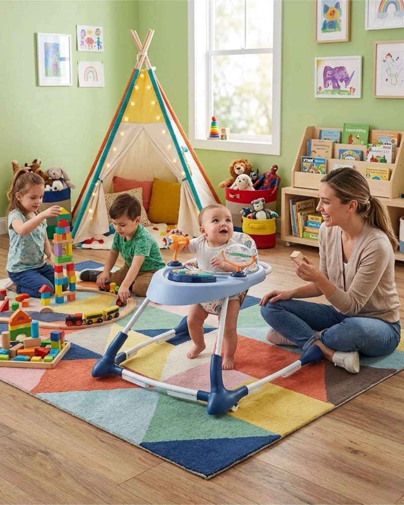 ANDADOR CAMINADORA DE BEBE  MULTIFUNCIONAL ANTICAIDA - 1