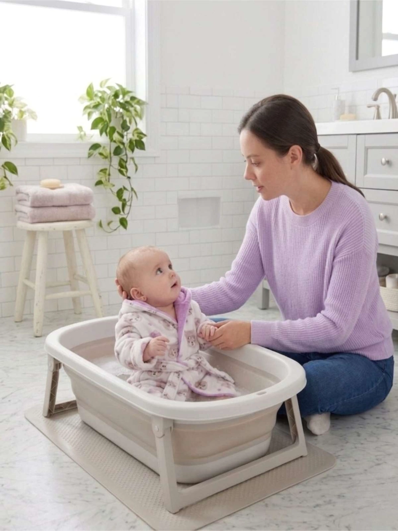 BATA DE BAÑO BEBE  CON CAPUCHA DISEÑOS NIÑA Y NIÑO - 1