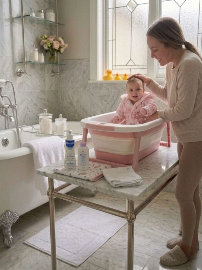 BATA DE BAÑO BEBE  CON CAPUCHA DISEÑOS NIÑA Y NIÑO - 7