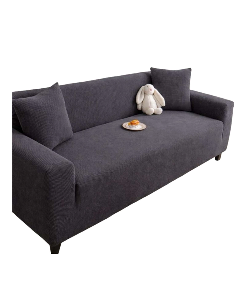 FUNDA DE SOFA EXTRA GRANDE 4 CUERPOS DE CUADRILLE MODERNO - 6