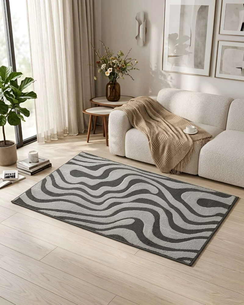 ALFOMBRA LIVING Y DORMITORIO DECORACION PARA HOGAR MINIMALISTA - 1