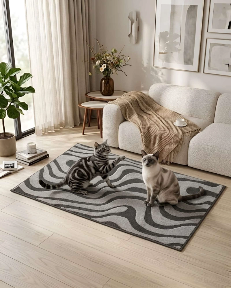 ALFOMBRA LIVING Y DORMITORIO DECORACION PARA HOGAR MINIMALISTA - 3