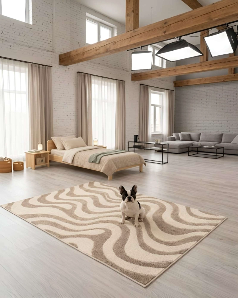 ALFOMBRA LIVING Y DORMITORIO DECORACION PARA HOGAR MINIMALISTA - 5