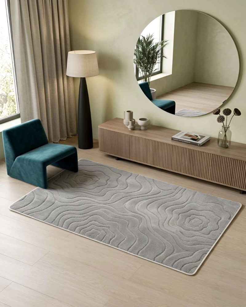 ALFOMBRA LIVING Y DORMITORIO DECORACION PARA HOGAR MINIMALISTA - 2