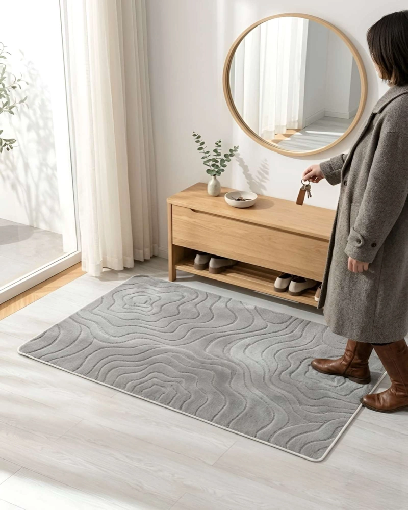ALFOMBRA LIVING Y DORMITORIO DECORACION PARA HOGAR MINIMALISTA - 3