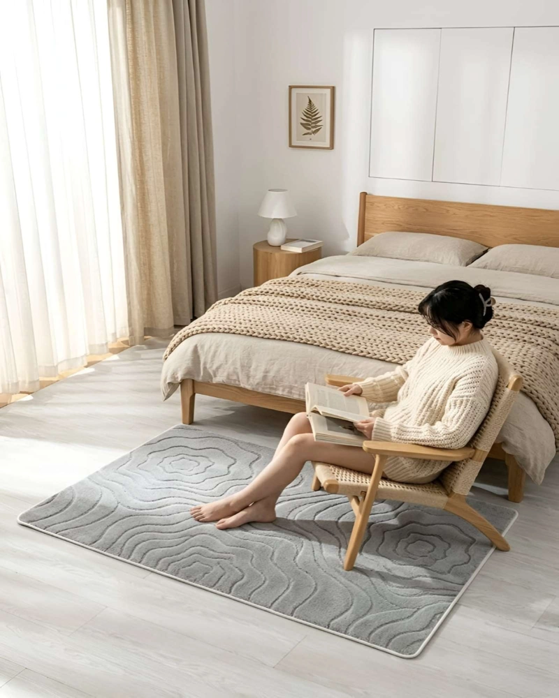 ALFOMBRA LIVING Y DORMITORIO DECORACION PARA HOGAR MINIMALISTA - 6