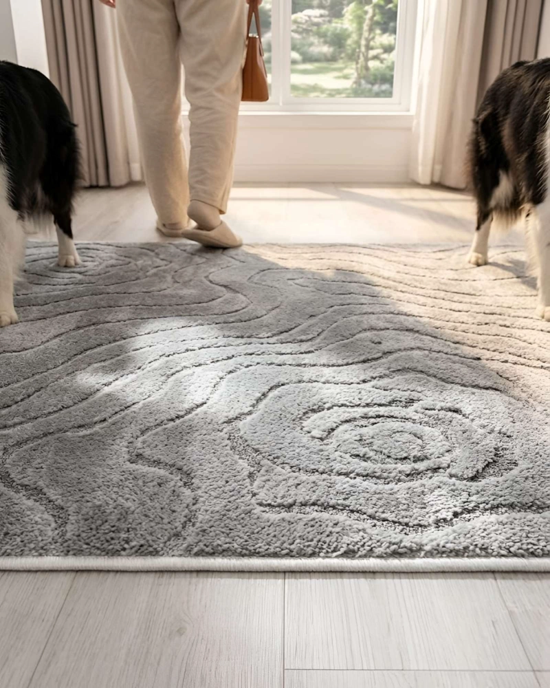 ALFOMBRA LIVING Y DORMITORIO DECORACION PARA HOGAR MINIMALISTA - 7