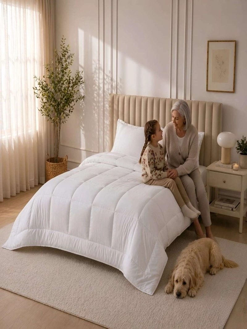 CUBRECAMA QUILT KING DELGADO RESISTENTE A ARRUGAS - 7