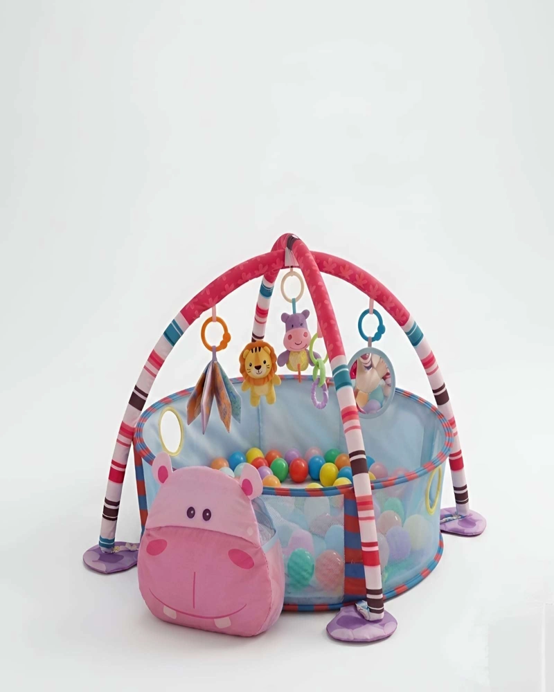 GIMNASIO DE ACTIVIDADES Y PISCINA DE PELOTAS 2 EN 1 PARA BEBE - 6