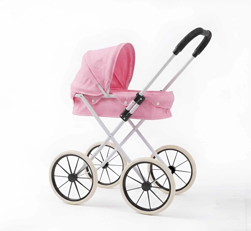 COCHE DE MUÑECAS ESTILO CLASICO INCLUYE BOLSO Y CANASTO ACCESORIOS - 6