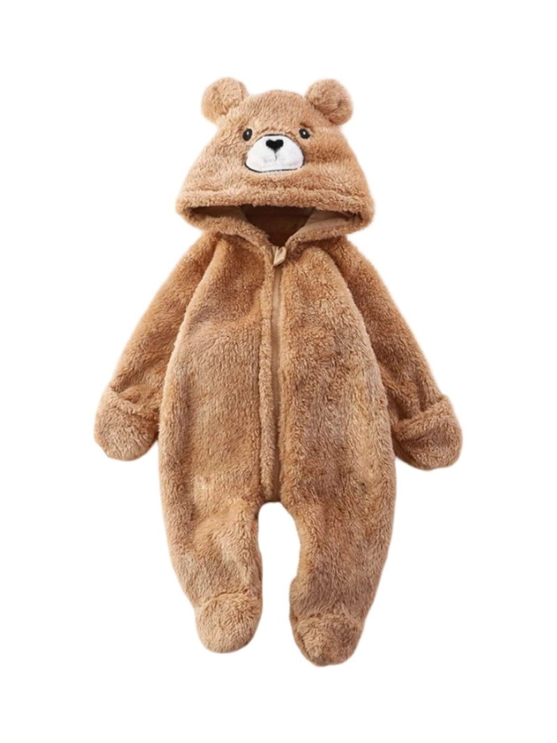 PIJAMA ENTERIZO TE RMICO PARA BEBE  - PELUCHE SUAVE 3 A 6 MESES. - 3