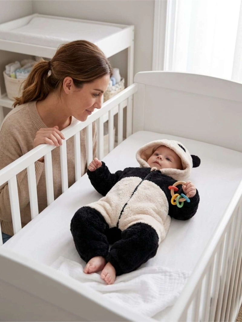 PIJAMA ENTERIZO TE RMICO PARA BEBE  - PELUCHE SUAVE 9 A 12 MESES. - 5