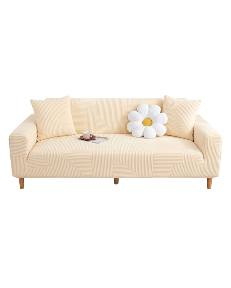 FUNDA PARA SOFA 3 CUERPOS DISEÑO MODERNO DE POLAR - 6