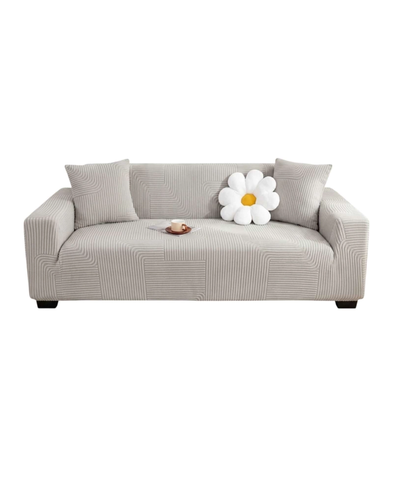 FUNDA PARA SOFA 3 CUERPOS DISEÑO MODERNO DE POLAR - 6