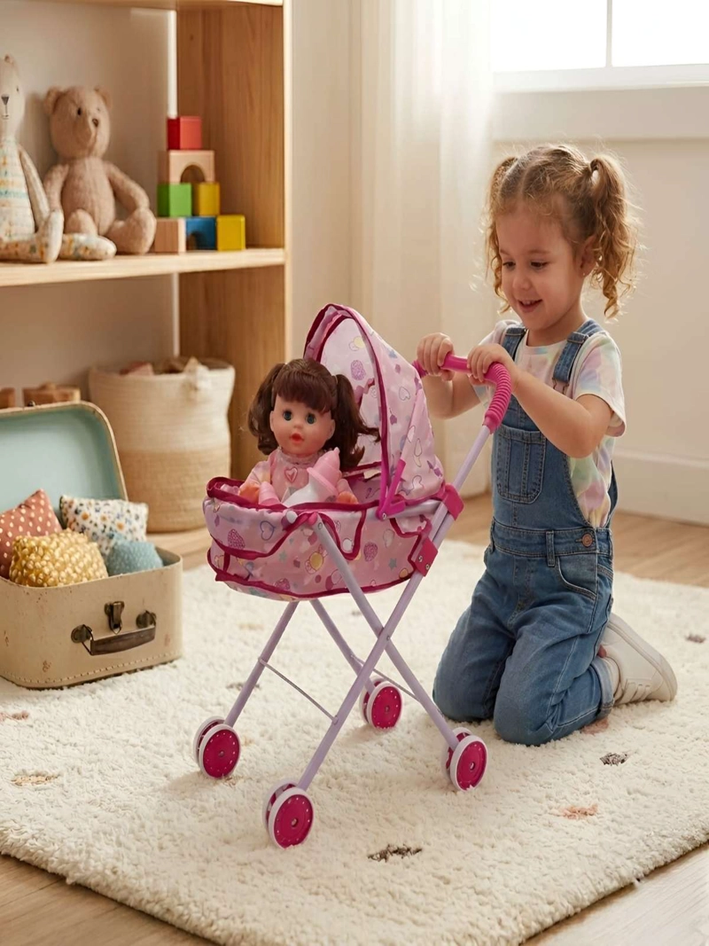 SET MUÑECA INTERACTIVA CON COCHE MOISE S PLEGABLE - 1
