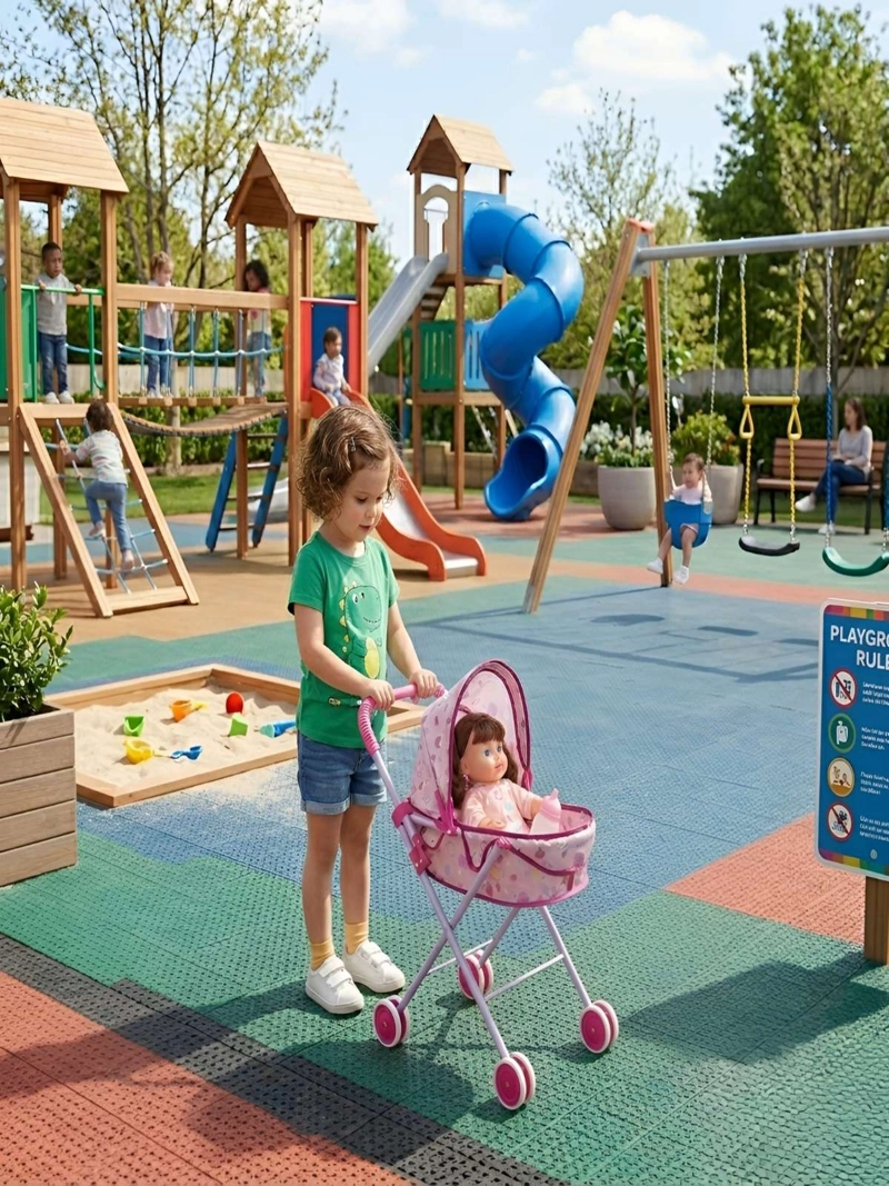 SET MUÑECA INTERACTIVA CON COCHE MOISE S PLEGABLE - 2
