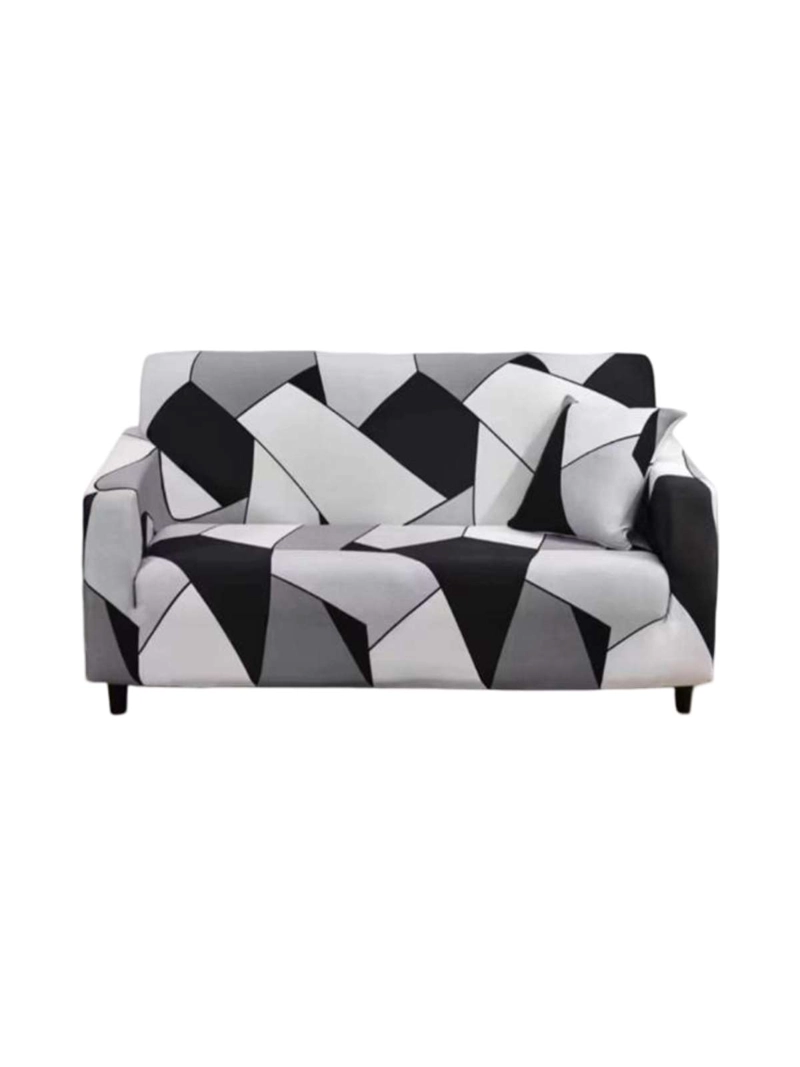 FUNDA DE SOFA ELASTICADA EFECTO TAPIZADO 360° - 2 CUERPOS - 3