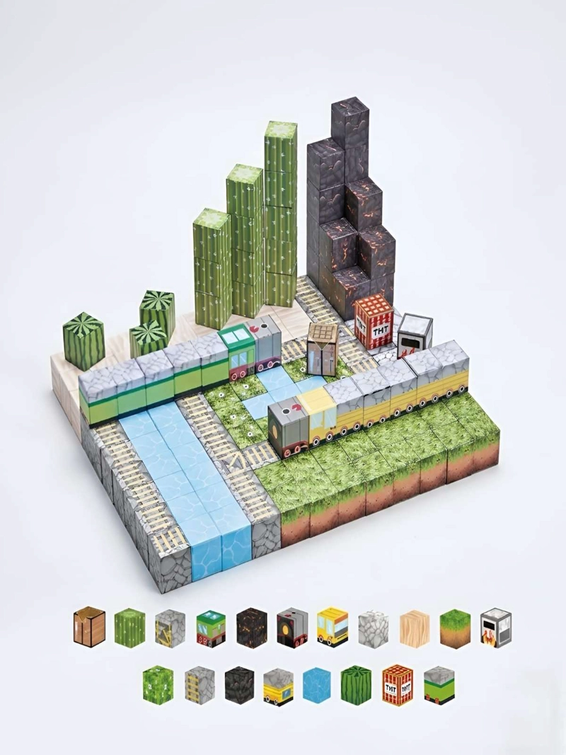 SET BLOQUES MAGNE TICOS DE CONSTRUCCION 169 PIEZAS - 3